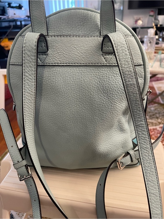 Michael Kors Two-Tone Mint & Teal Pebbled Leather Backpack main image 11